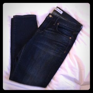 Madewell skinny jeans dark